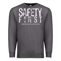 Charcoal Heather safety first science teacher Premium Sweatshirt - linhVisuals
