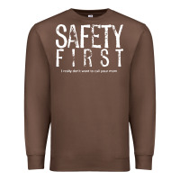 Chestnut safety first science teacher Premium Sweatshirt - linhVisuals