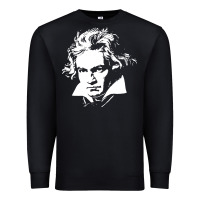 Black beethoven Premium Sweatshirt - linhVisuals