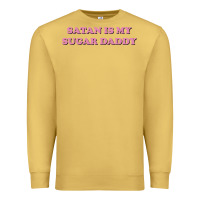 Antique Gold satan is my sugar daddy Premium Sweatshirt - linhVisuals
