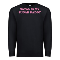 Black satan is my sugar daddy Premium Sweatshirt - linhVisuals