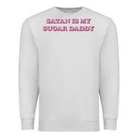 Dove Grey satan is my sugar daddy Premium Sweatshirt - linhVisuals