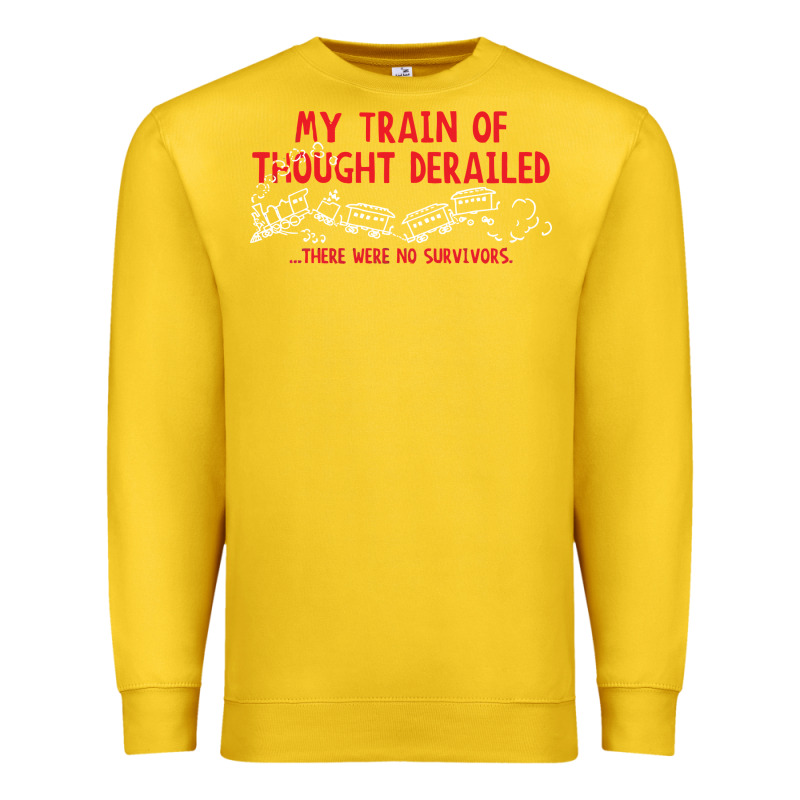 My Train Of Thought Derailed Premium Sweatshirt by linhVisuals | Teevron