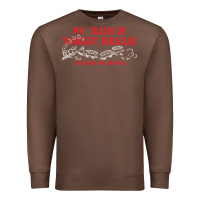 Chestnut my train of thought derailed Premium Sweatshirt - linhVisuals