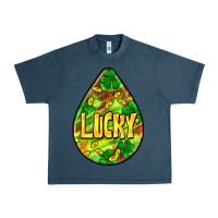 Midnight Navy St.patrick's teardrop earrings Urban Heavy Tee - FaDigitalArtStudio