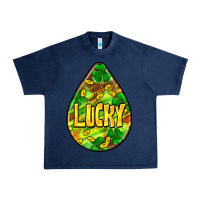 Navy St.patrick's teardrop earrings Urban Heavy Tee - FaDigitalArtStudio