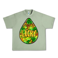 Oil Green St.patrick's teardrop earrings Urban Heavy Tee - FaDigitalArtStudio