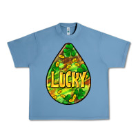 Pebble Blue St.patrick's teardrop earrings Urban Heavy Tee - FaDigitalArtStudio