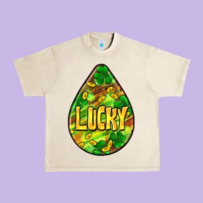 St.patrick's Teardrop Earrings Urban Heavy Tee Designed By Fadigitalartstudio
