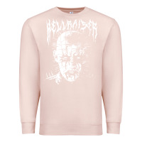 Pale Pink black metal pinhead Premium Sweatshirt - linhVisuals