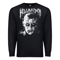 Black black metal pinhead Premium Sweatshirt - linhVisuals