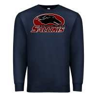 Navy salukis Premium Sweatshirt - linhVisuals