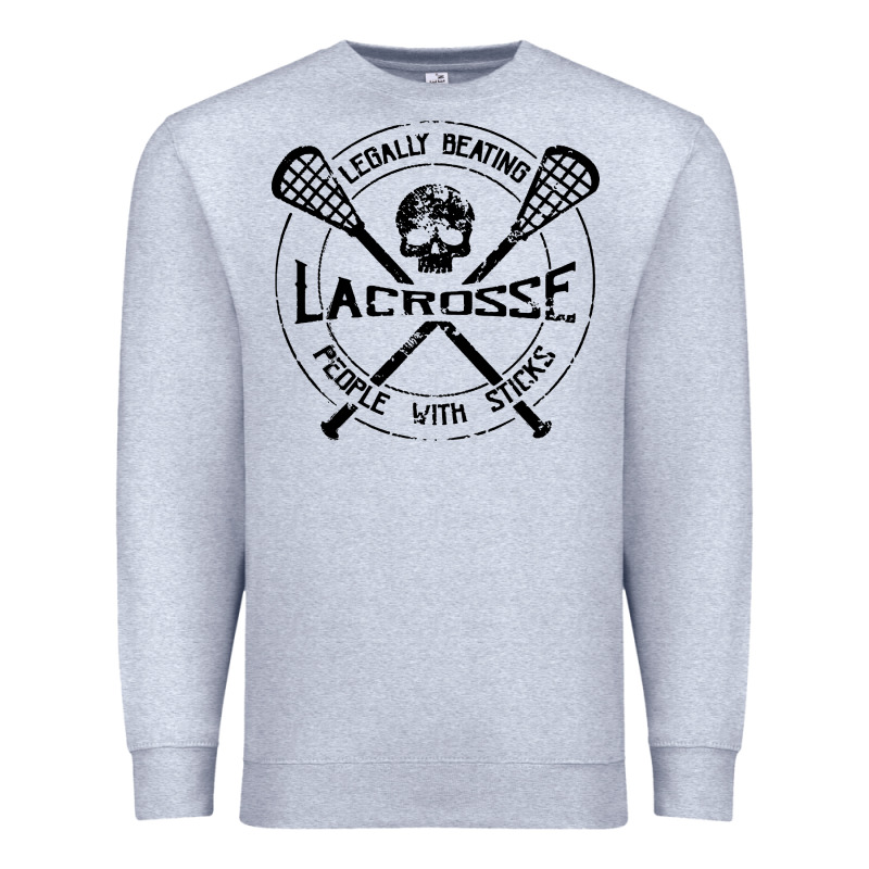 Lacrosse Legally Beating People With Sticks Premium Sweatshirt by linhVisuals | Teevron