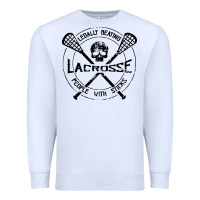 White lacrosse legally beating people with sticks Premium Sweatshirt - linhVisuals