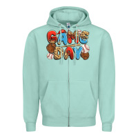 Seafoam game day baseball Zipper Hoodie - JahusDesignShop