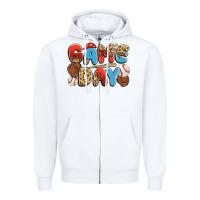 White game day baseball Zipper Hoodie - JahusDesignShop