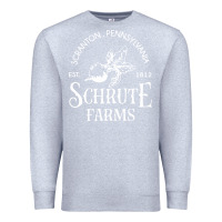 Heather Grey schrute farms Premium Sweatshirt - linhVisuals