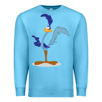Ocean Blue Road Runner Beep Premium Sweatshirt - linhVisuals