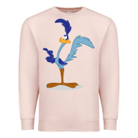 Pale Pink Road Runner Beep Premium Sweatshirt - linhVisuals