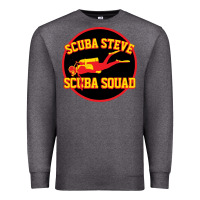 Charcoal Heather scuba steve Premium Sweatshirt - linhVisuals