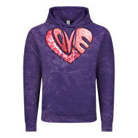 Heart Shaped Love Valentine's Day Vintage Hoodie | Teevron