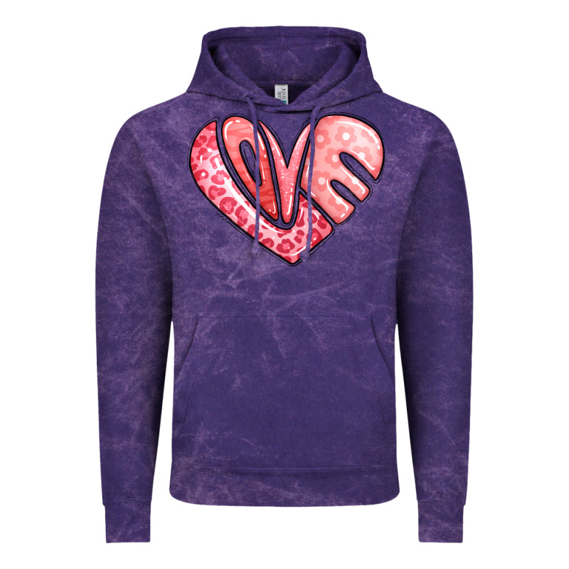 Heart Shaped Love Valentine's Day Vintage Hoodie by LillyAllenDesigns | Teevron