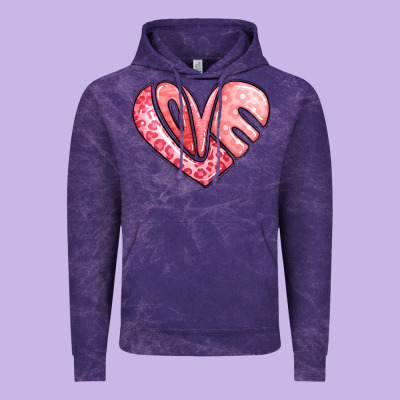 Heart Shaped Love Valentine's Day Vintage Hoodie Designed By Lillyallendesigns