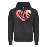 Vintage Black heart shaped love valentine's day Vintage Hoodie - LillyAllenDesigns