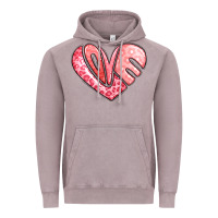 Vintage Zinc heart shaped love valentine's day Vintage Hoodie - LillyAllenDesigns