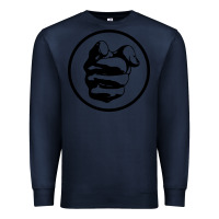 Navy cool-grand-funk-railroad-pointing-finger-merch Premium Sweatshirt - linhVisuals