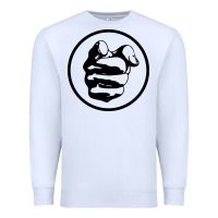 White cool-grand-funk-railroad-pointing-finger-merch Premium Sweatshirt - linhVisuals