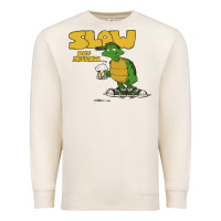 Sandshell slow but mellow crazy Premium Sweatshirt - linhVisuals