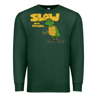 Sports Green slow but mellow crazy Premium Sweatshirt - linhVisuals