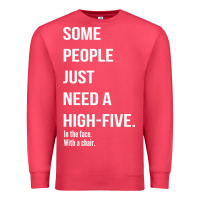 Cardinal some people need a high five Premium Sweatshirt - linhVisuals