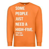 Carrot some people need a high five Premium Sweatshirt - linhVisuals