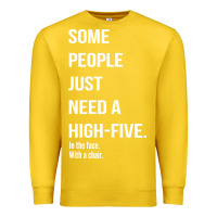 Lemon some people need a high five Premium Sweatshirt - linhVisuals