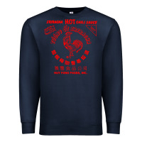Navy sriracha sauce Premium Sweatshirt - linhVisuals
