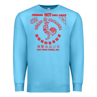 Ocean Blue sriracha sauce Premium Sweatshirt - linhVisuals