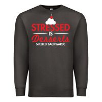 Smoke stressed is desserts spelled backwards Premium Sweatshirt - linhVisuals