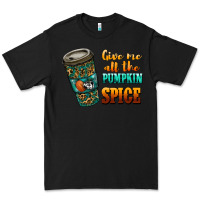 Black watercolor give me all the pumpkin spice Premium Tee - RanaPortraitStore