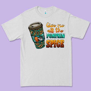 Watercolor Give Me All The Pumpkin Spice Premium Tee Designed By Ranaportraitstore