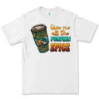 White watercolor give me all the pumpkin spice Premium Tee - RanaPortraitStore