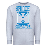 Heather Grey the flux capacitor Premium Sweatshirt - linhVisuals