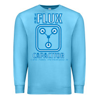 Ocean Blue the flux capacitor Premium Sweatshirt - linhVisuals