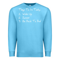 Ocean Blue things to do today Premium Sweatshirt - linhVisuals