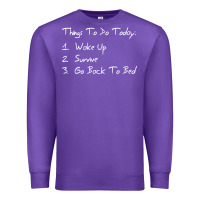 Purple things to do today Premium Sweatshirt - linhVisuals