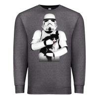 Charcoal Heather stormtrooper cat Premium Sweatshirt - linhVisuals
