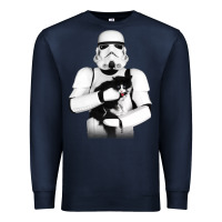 Navy stormtrooper cat Premium Sweatshirt - linhVisuals