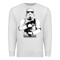 Oatmeal Heather stormtrooper cat Premium Sweatshirt - linhVisuals