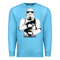 Ocean Blue stormtrooper cat Premium Sweatshirt - linhVisuals
